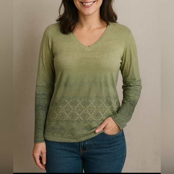 Athleta Olive Green Lightweight Long Sleeve Hoodie Women's Size Medium - Picture 1 of 13